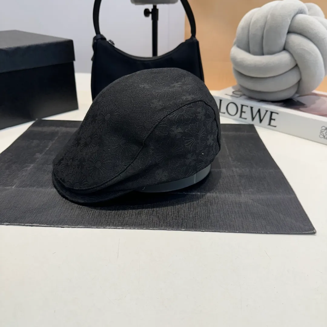 P60 Kroxin 2025 new spring style beret, pure cotton fabric, simple and versatile style, head circumference 57cm